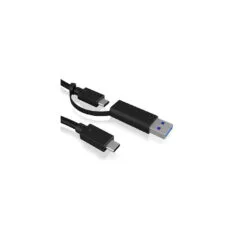 IB-CB031 ICY BOX 1m USB 3.2 Gen2 Type-C Cable w/ USB-A Adapter