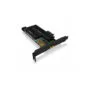 IB-PCI215M2-HSL PCIe Card for 2x M.2 SSDs w/ Heatsinks ICY BOX