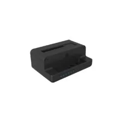 ICY BOX Cloner and Docking Station for M.2 NVMe SSD and 2.5/3.5" SATA HDD/SSD - IB-2914MSCL-C31 - Black Aluminum, USB-C
