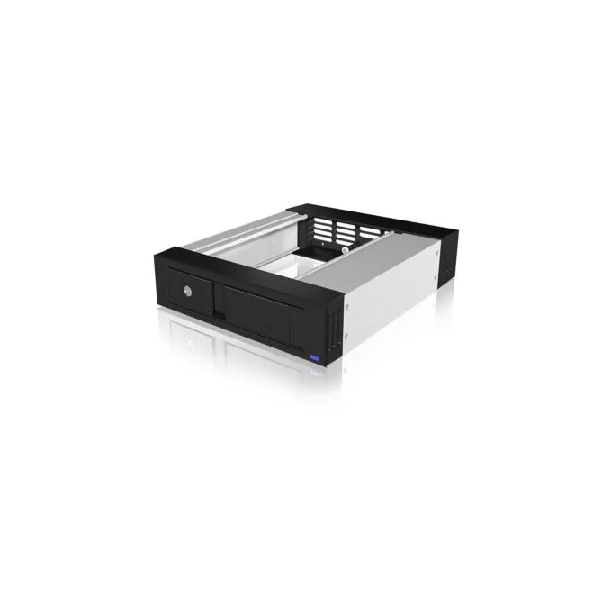 ICY BOX IB-158SK-B Carrier Panel 5.25 to 3.5 SATA/SAS, Trayless EasySwap, Black Aluminium — image 2