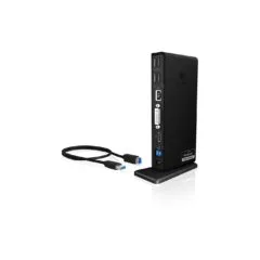 ICY BOX IB-DK2241AC USB 3.0 11-in-1 Docking Station - Black
