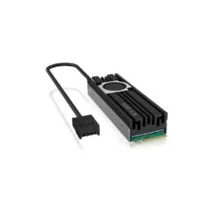 ICY BOX IB-M2HSF-703 M.2 SSD Heatsink w/ 20mm Fan 10000 RPM - Black