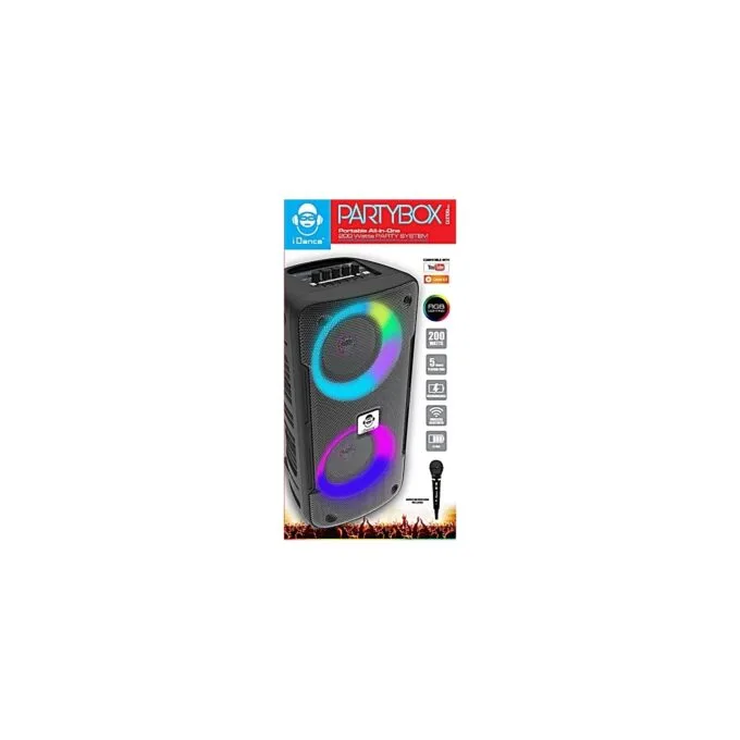 iDance DJX-100MK2 Portable Karaoke Speaker with Wired Microphone USB & BT — image 2
