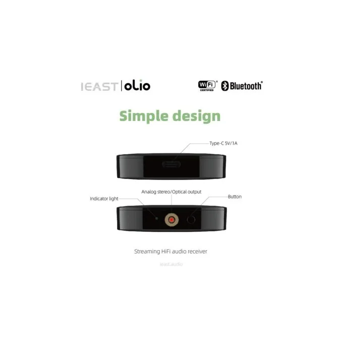 iEast Olio - WIFI & Bluetooth Multiroom Audio Streamer Airplay2 — image 10