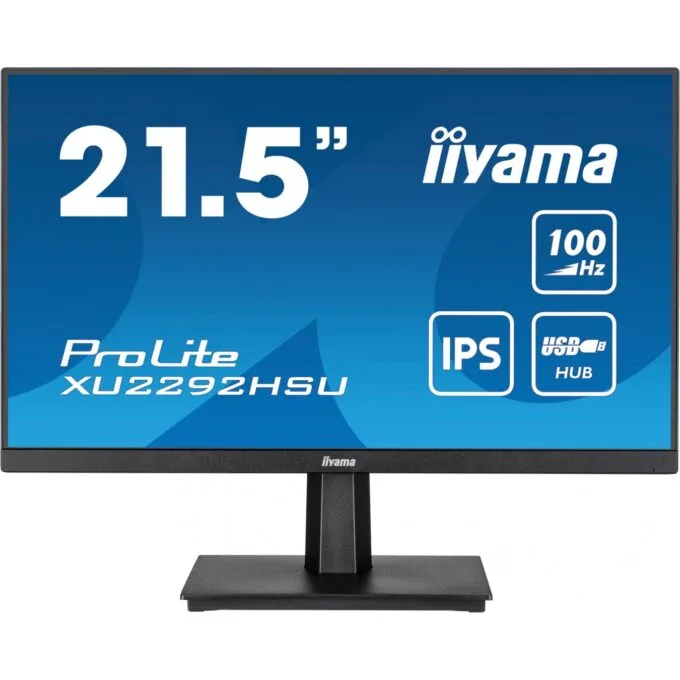 IIYAMA 21.5-inch IPS Monitor - XU2292HSU-B6 - Black, 16:9, HDMI/DP/USB — image 2