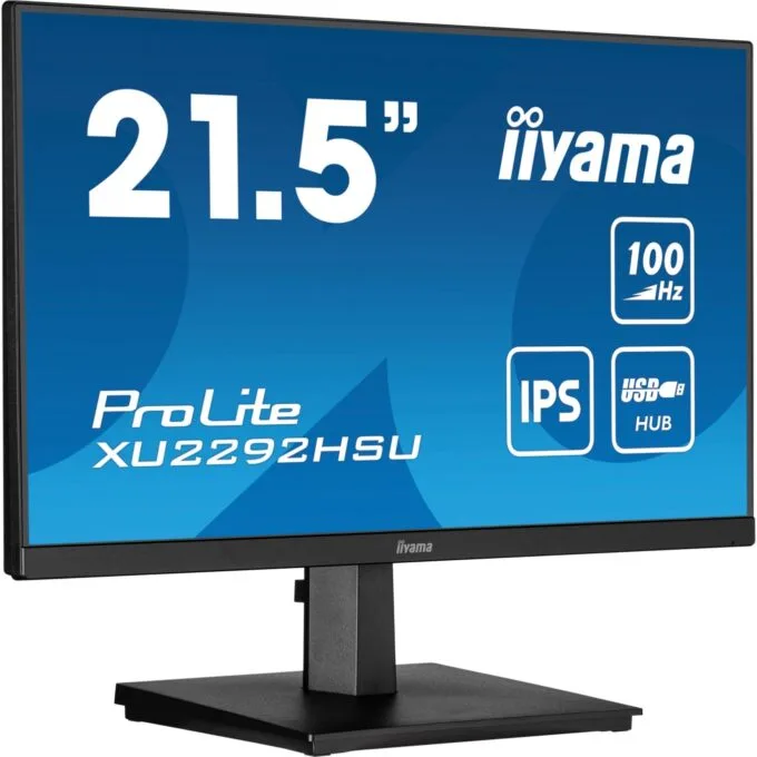 IIYAMA 21.5-inch IPS Monitor - XU2292HSU-B6 - Black, 16:9, HDMI/DP/USB — image 1