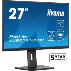IIYAMA 27-inch IPS Monitor - XUB2797QSNP-B1 - Flat, 16:9, HDMI/DP/USB-C
