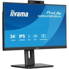 IIYAMA 60.5cm (23.8') XUB2490HSUH-B2 - 16:9 IPS Monitor with HDMI + DP WebCam