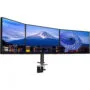 iiyama DS1003C-B1 Triple Monitor Desk Clamp Mount - 3-Arm, VESA 75x75/100x100, up to 27 in, 30 kg, Black