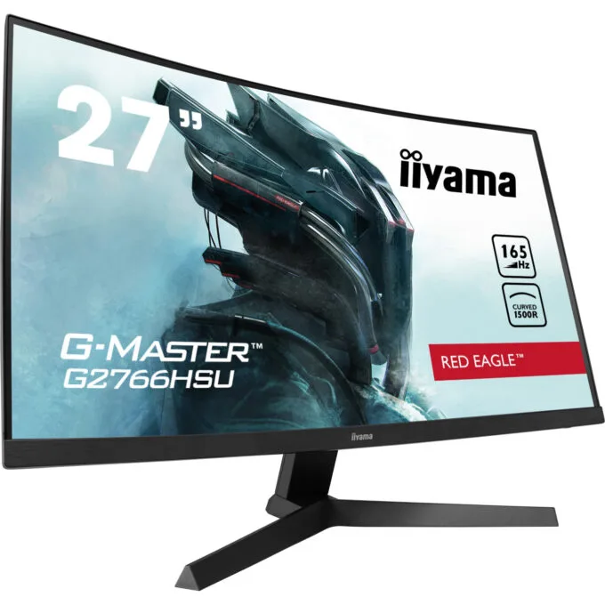 iiyama G-MASTER G2766HSU - 27" Curved VA Gaming Monitor, FHD 1920x1080, 165Hz, 1ms, FreeSync Premium, Black — image 12