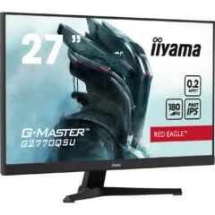 iiyama G-MASTER - G2770QSU-B6 - 27in (68.6 cm) Fast IPS WQHD 2560x1440 180Hz 0.2ms USB 3.2 Hub HDMI1.4 DP1.2 Speakers Black