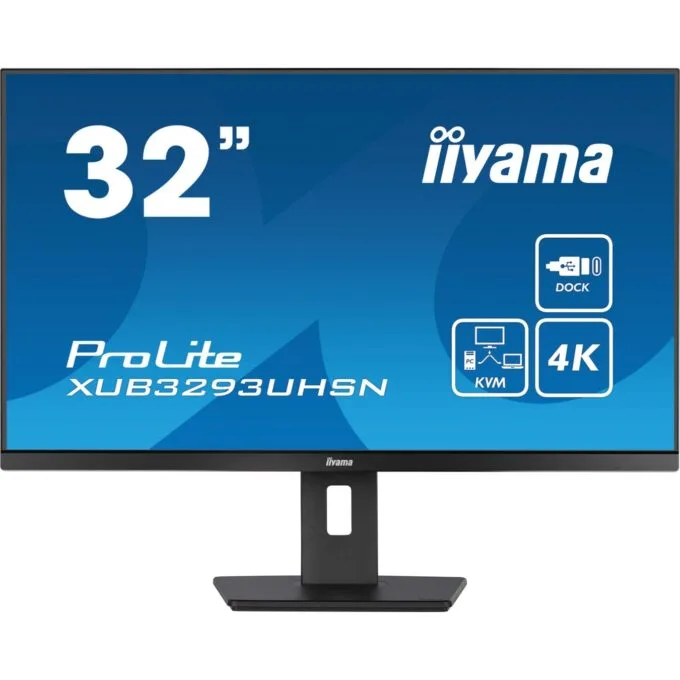 iiyama LCD Business Monitor XUB3293UHSN-B5 - 32'' 4K IPS HDMI DP USB-C Black — image 2