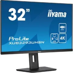 iiyama LCD Business Monitor XUB3293UHSN-B5 - 32'' 4K IPS HDMI DP USB-C Black
