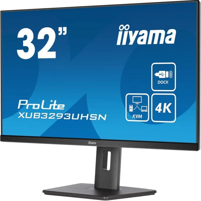 iiyama LCD Business Monitor XUB3293UHSN-B5 - 32'' 4K IPS HDMI DP USB-C Black — image 4