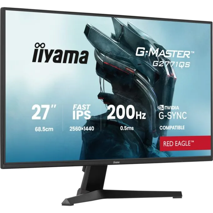 IIYAMA Monitor - G2771QS-B1 - 68.6cm (27') 16:9 2xHDMI+DP IPS Black — image 4
