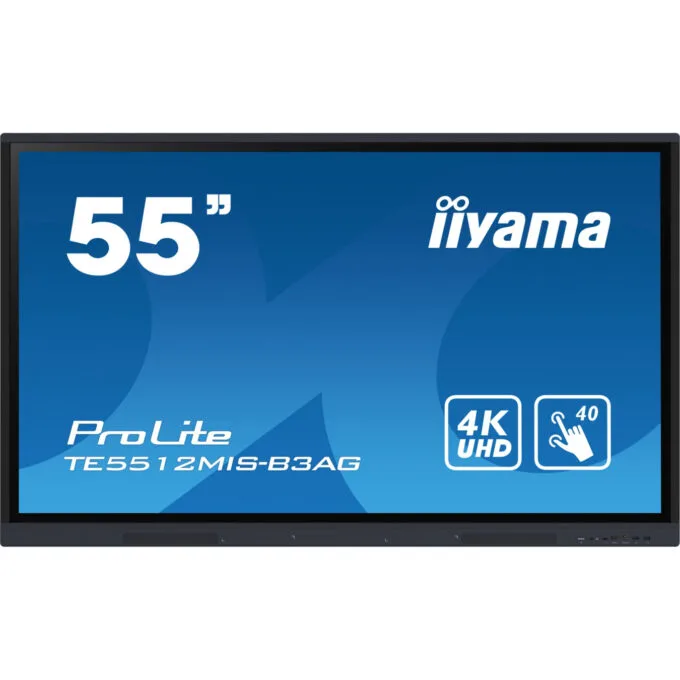 iiyama ProLite TE5512MIS-B3AG - 55" 4K UHD IPS Interactive Touchscreen, Android 11, 4GB/16GB, USB-C, WiFi6 — image 2