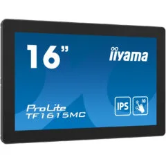 iiyama ProLite TF1615MC-B1 - 15.6" Full HD IPS PCAP 10-point Touchscreen, VGA/HDMI/DP, Black