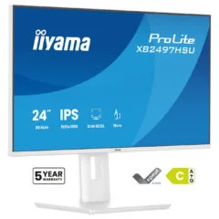 iiyama ProLite XB2497HSU-W1 Monitor 60.5 cm (24') weiß