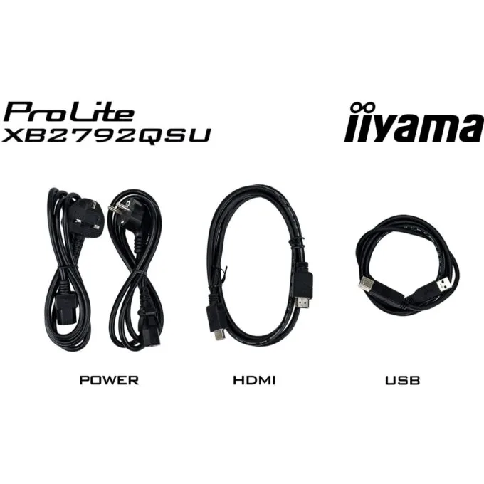 IIYAMA ProLite XB2792QSU-B1 27" QHD IPS 120Hz USB Hub - Black — image 15