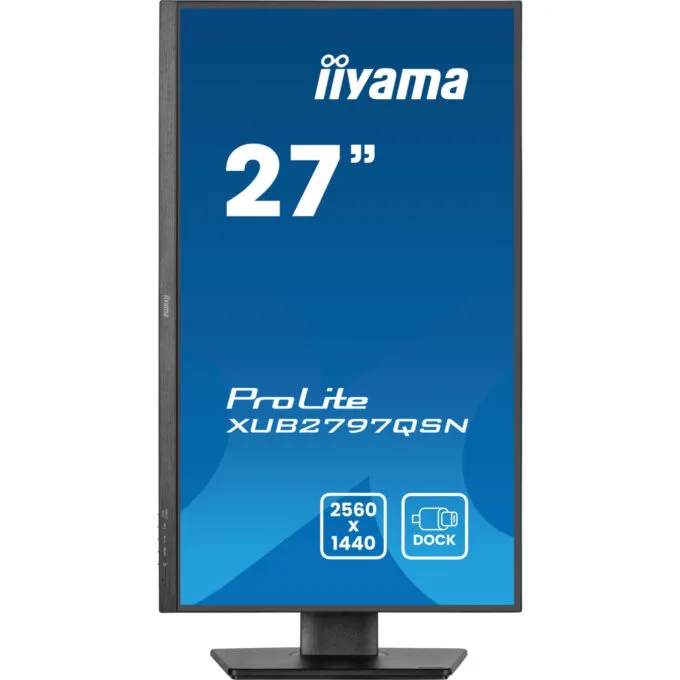 iiyama ProLite XUB2797QSN-B2 - 27" QHD IPS 100Hz 1ms USB-C 65W Dock - Black — image 7