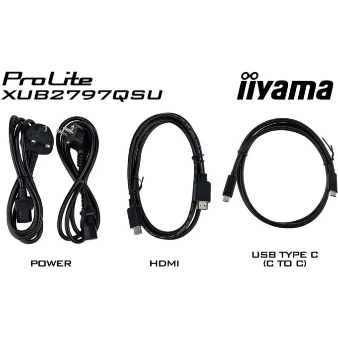 iiyama ProLite XUB2797QSU-W2 - 27-inch QHD IPS, 100Hz, 1ms, USB hub, HDMI 2.0 + DP1.4, White, Height-adjustable — image 6