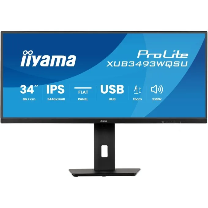 IIYAMA ProLite XUB3493WQSU-B6 34" Ultrawide IPS 3440x1440 120Hz — image 2