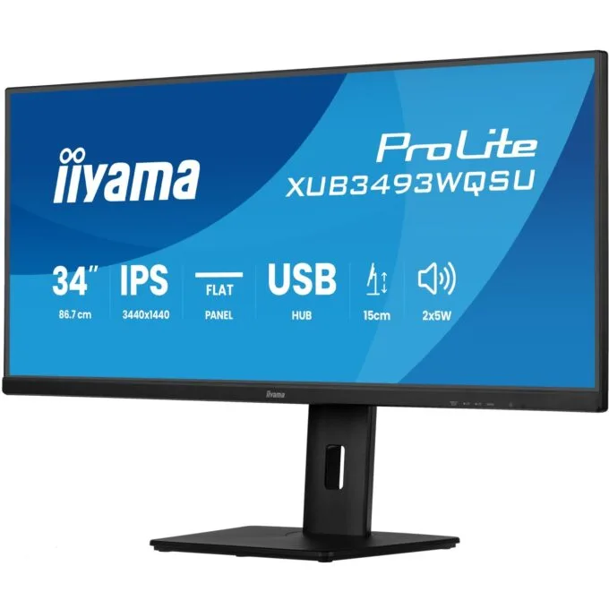 IIYAMA ProLite XUB3493WQSU-B6 34" Ultrawide IPS 3440x1440 120Hz — image 6
