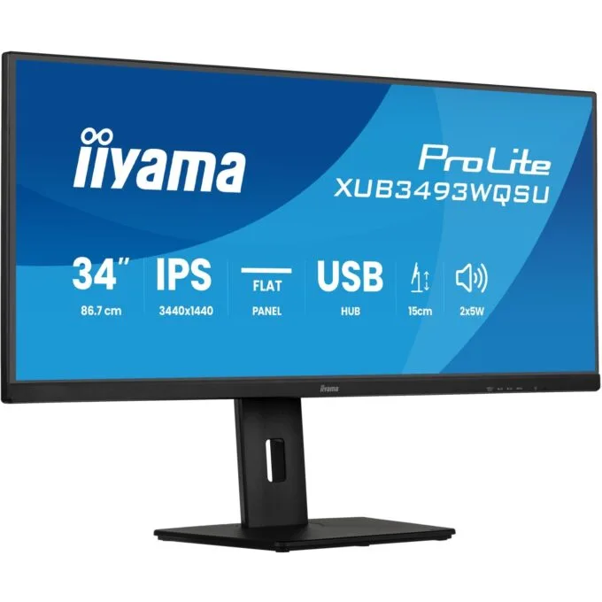 IIYAMA ProLite XUB3493WQSU-B6 34" Ultrawide IPS 3440x1440 120Hz — image 1