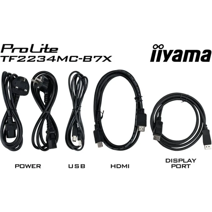 IIYAMA TF2234MC-B7X 21.5-inch IPS M-Touch Monitor - HDMI+DP, 1080p, Flat — image 3