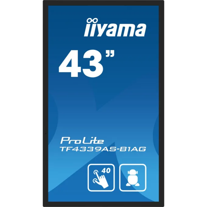 iiyama TF4339AS-B1AG - 43" 4K IPS M-Touch Display, Android 11, 4GB/32GB, Black, IP54 — image 7