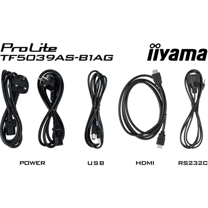iiyama TF5039AS-B1AG - 50" 4K VA Interactive Display, 40-Point Touch, Android 11, 2xHDMI+DP, 500 cd/m2, Black — image 6