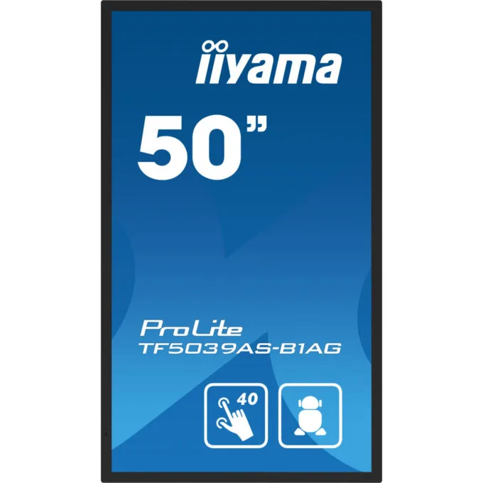 iiyama TF5039AS-B1AG - 50" 4K VA Interactive Display, 40-Point Touch, Android 11, 2xHDMI+DP, 500 cd/m2, Black — image 7