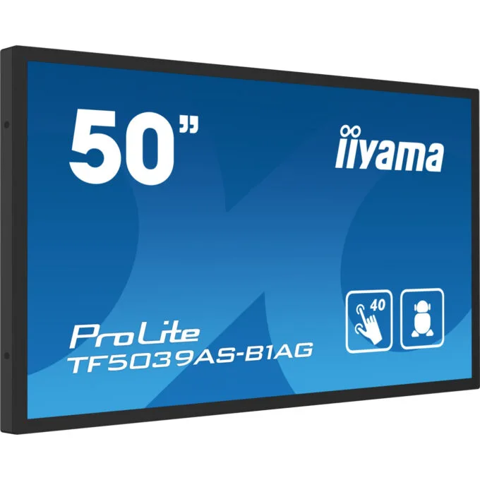 iiyama TF5039AS-B1AG - 50" 4K VA Interactive Display, 40-Point Touch, Android 11, 2xHDMI+DP, 500 cd/m2, Black — image 8