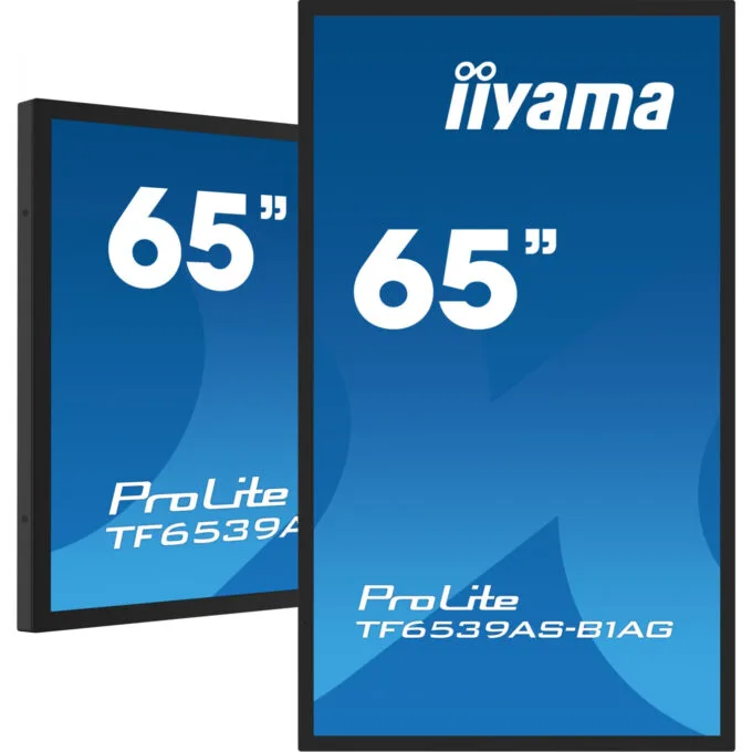 iiyama TF6539AS-B1AG - 65" 4K Interactive Touch Display, IPS, Android 11, 4GB/32GB, 2xHDMI+DP, 40-point Touch, Black — image 1