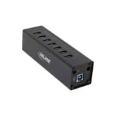 Inline 35395B USB 3.2 7-Port Aluminum Hub w/2.5A PSU Black