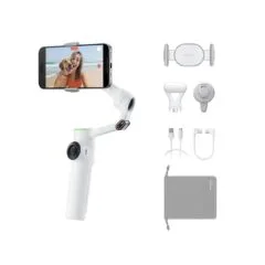 Insta360 Creator Bundle (White) Gimbal Stabilizer for Smartphone - Flow 2 Pro - AI-Powered