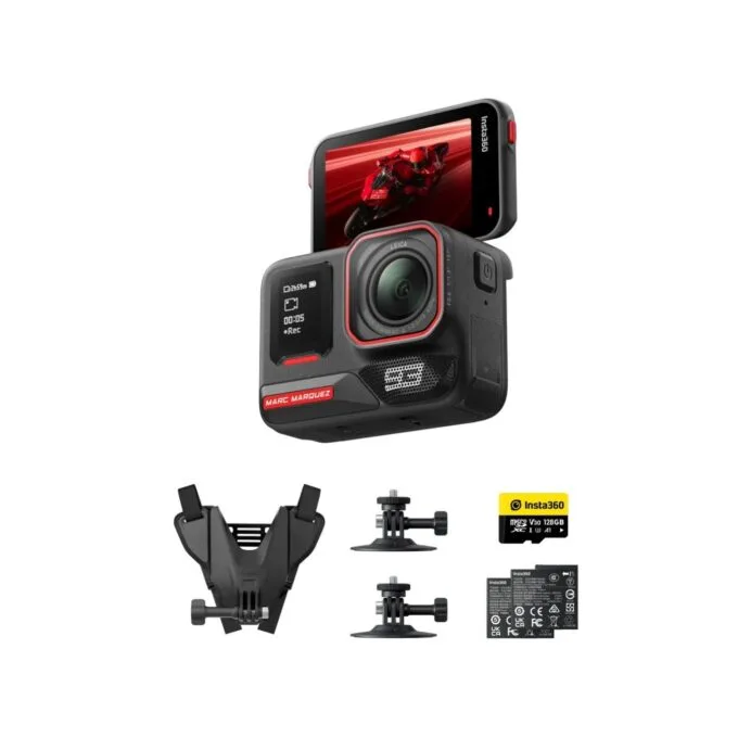 Insta360 Marc Marquez 93 - Ace Pro 2 - Dual Battery, 128GB MicroSD, Motorcycle Helmet Mount, Adhesive — image 1