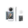 Insta360 Starter Bundle White - X4 Air - Lightweight 8K 360 AI Act Cam Selfie stick,2xbattery,lens cap