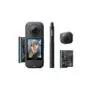 Insta360 Starter Bundle - X4 Air - Lightweight 8K 360 AI ActionCam Selfie stick, 2x battery, lens cap