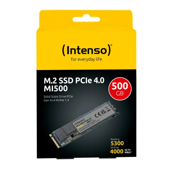Intenso MI500 500GB M.2 NVMe SSD - 3836450 - PCIe 4.0 x4 - 5300 MB/s - — image 4