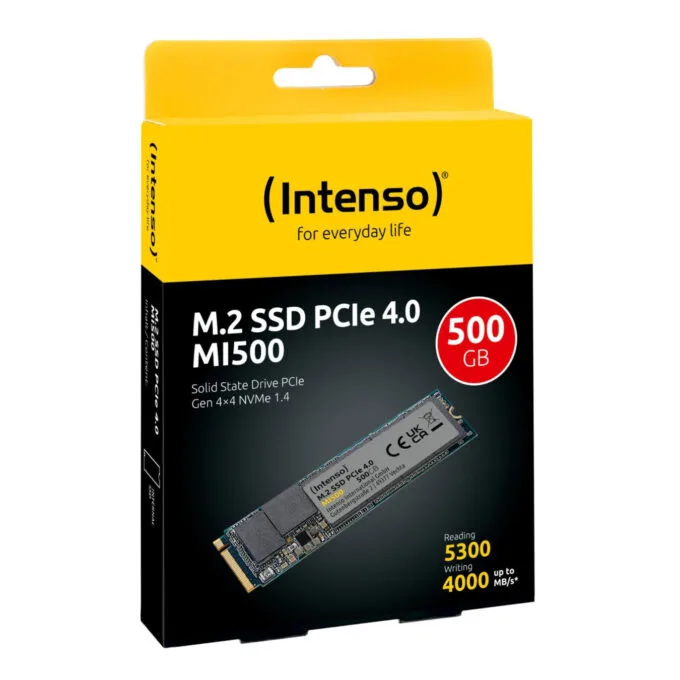 Intenso MI500 500GB M.2 NVMe SSD - 3836450 - PCIe 4.0 x4 - 5300 MB/s - — image 5