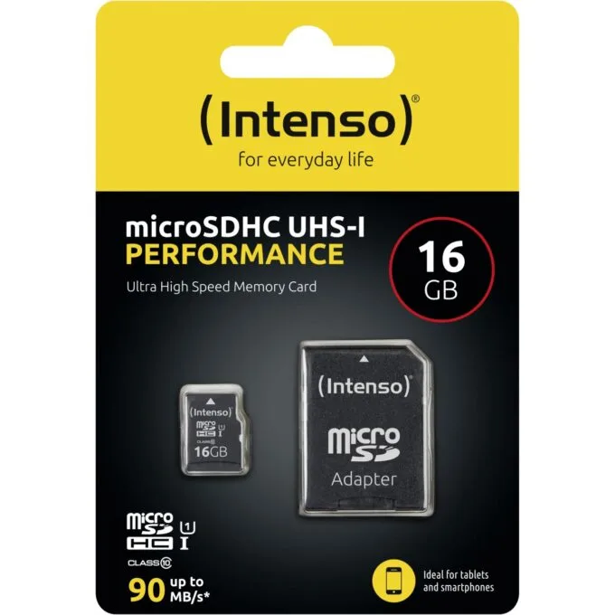 Intenso Micro SD Card 16GB SD-HC UHS-I incl. Adapter - Retail — image 2