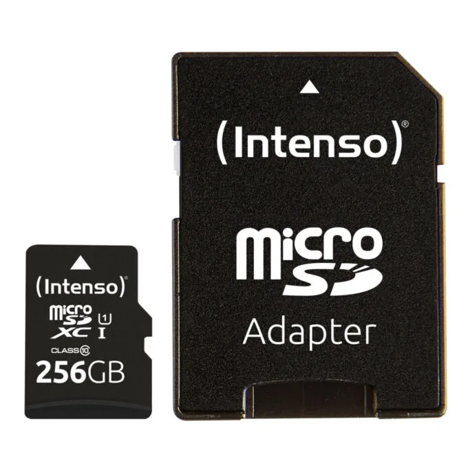 Intenso microSD Performance - 3424492 - 256GB Class 10 UHS-I U1, Black, SD Adapter — image 3