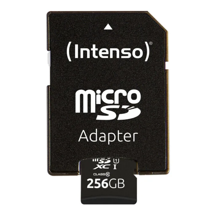 Intenso microSD Performance - 3424492 - 256GB Class 10 UHS-I U1, Black, SD Adapter — image 4