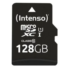 Intenso microSDHC 128GB Performance - Model 3424491 - Black, Class 10 UHS-I (U1) with SD Adapter
