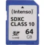 Intenso SDXC Card - Model 3411490 - 64GB, Class 10, 25 MB/s, Black