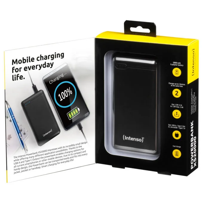 Intenso XS20000 - Powerbank - 20000 mAh - 3.1 A - 2 Ausgabeanschlussstellen — image 6