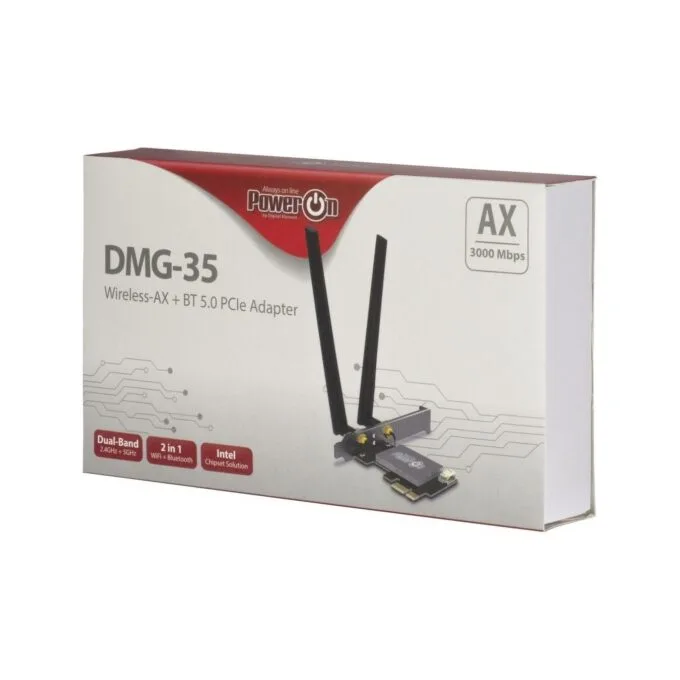 Inter-Tech DMG-35 USB 2.0 Netzwerkadapter - DMG-35 - Dual-band PCIe WLAN/Bluetooth, 3000 Mbit/s, Bluetooth 5.0, Windows 10 — image 5