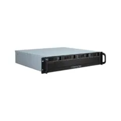 Inter-Tech IPC 2U-2404S - 2U Rackmount chassis - Black/Silver, Micro-ATX