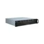 Inter-Tech IPC 2U-2404S - 2U Rackmount chassis - Black/Silver, Micro-ATX
